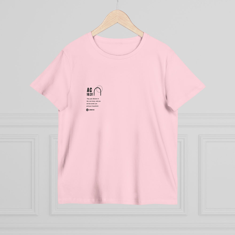 Holy Ac 16:31 - Women’s Maple Tee