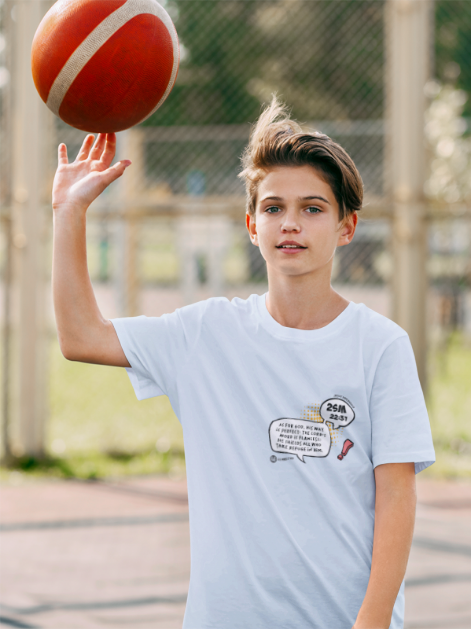 Jesus Superhero 2 - Kids Heavy Cotton™ Tee