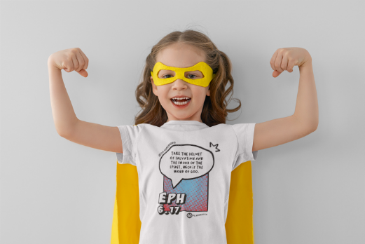 Jesus Superhero 5 - Kids Heavy Cotton™ Tee