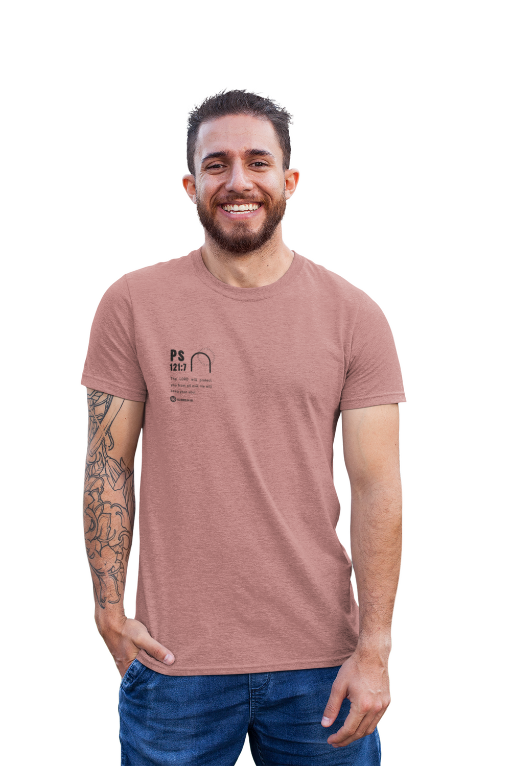 Holy Ps 121:7 - Men's Faded Shirt