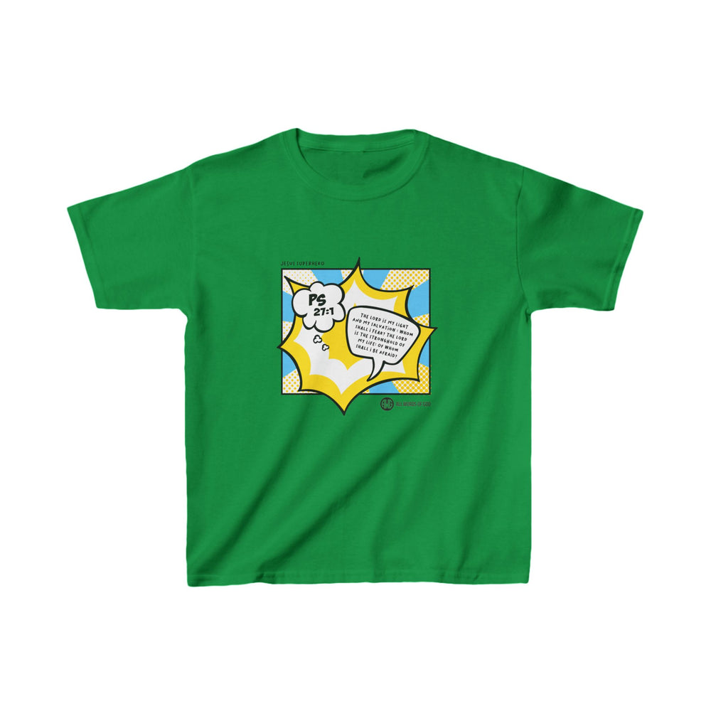 Jesus Superhero 1 - Kids Heavy Cotton™ Tee