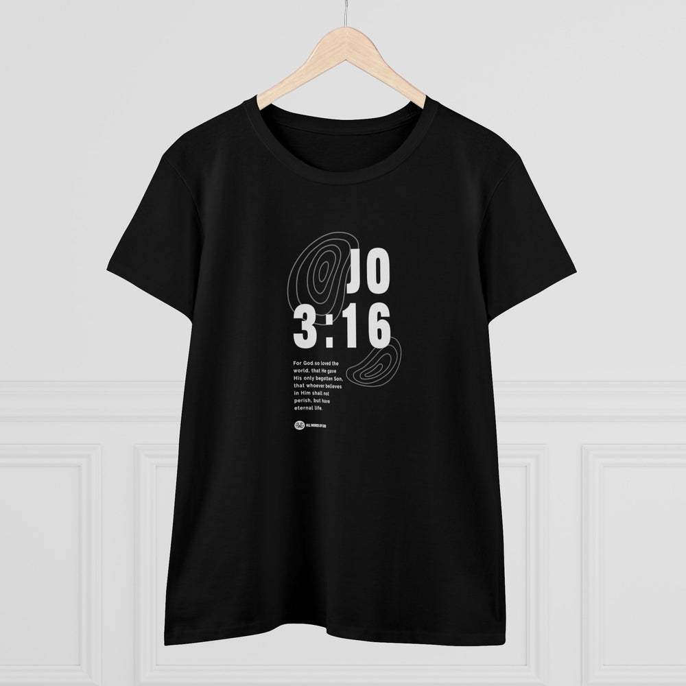 Freedom Jo 3:16 - Women's Midweight Cotton Tee