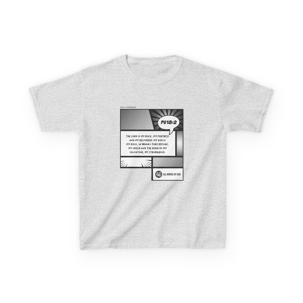 Jesus Superhero 3 - Kids Heavy Cotton™ Tee