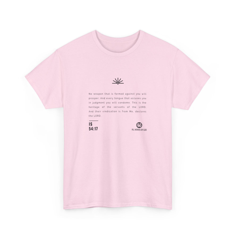 Word Is 54:17 - Unisex Heavy Cotton Tee