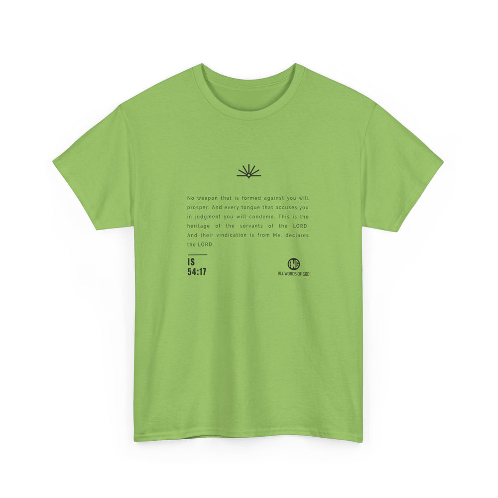 Word Is 54:17 - Unisex Heavy Cotton Tee