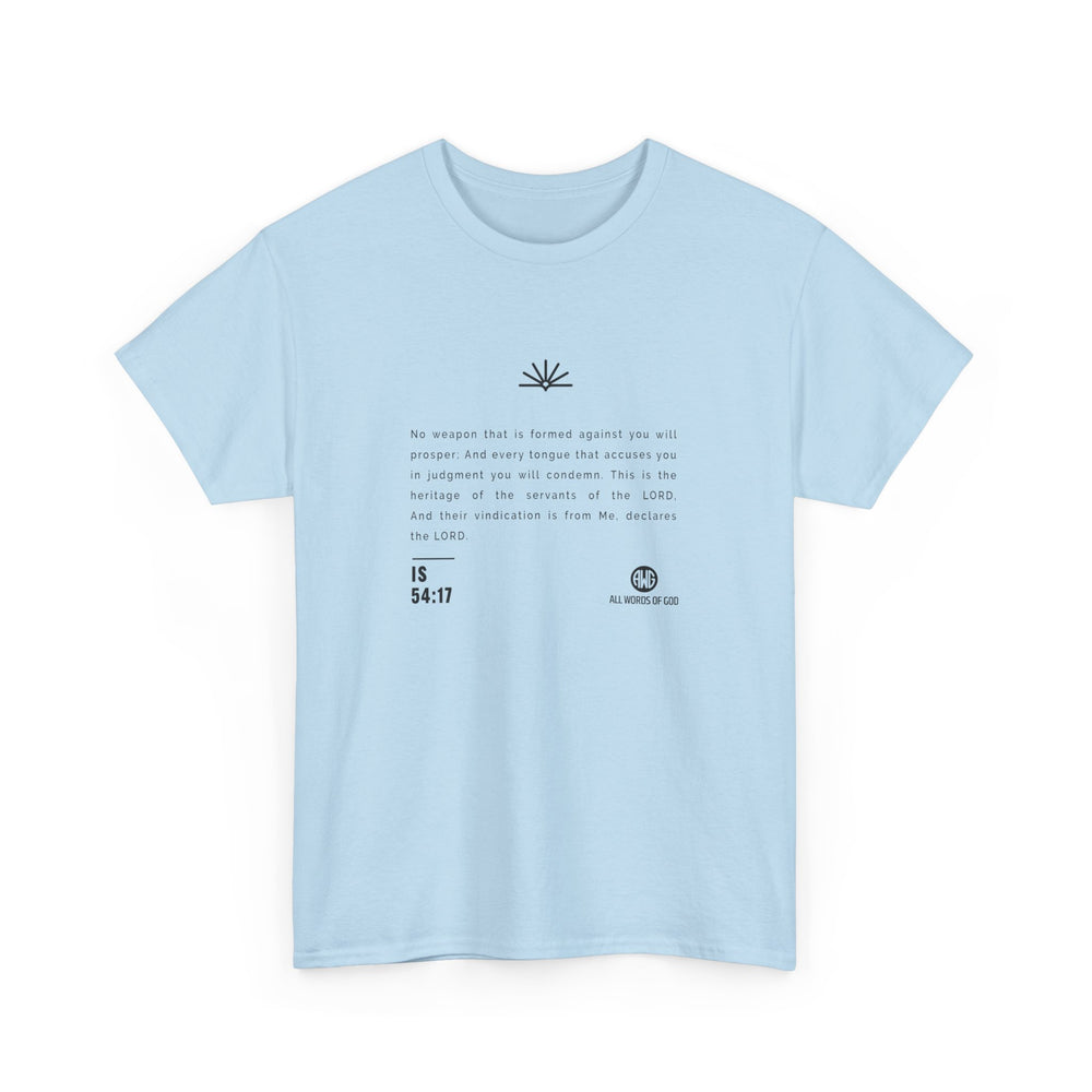 Word Is 54:17 - Unisex Heavy Cotton Tee