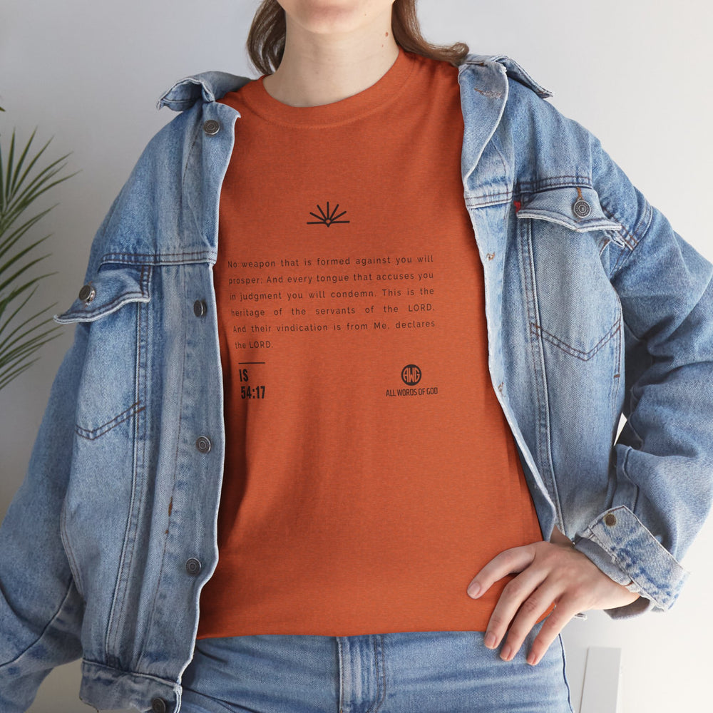 Word Is 54:17 - Unisex Heavy Cotton Tee