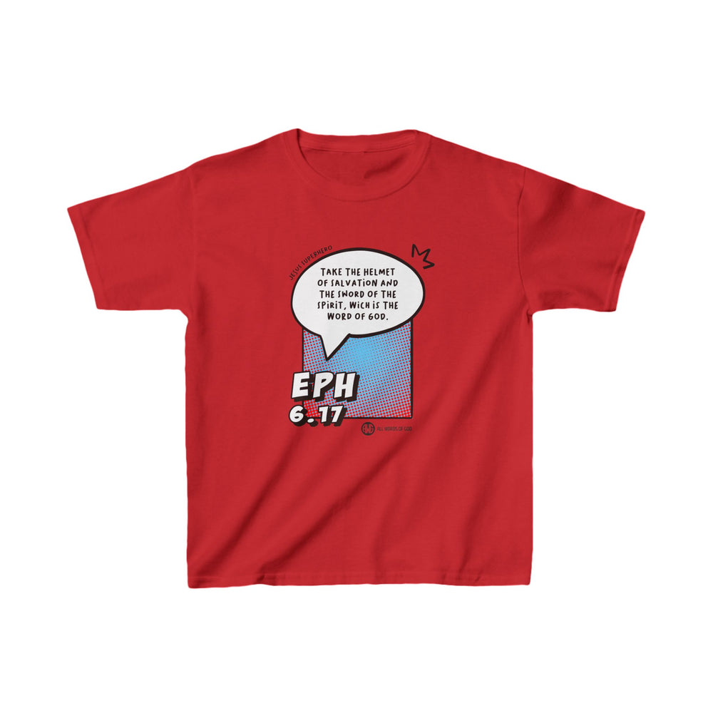 Jesus Superhero 5 - Kids Heavy Cotton™ Tee