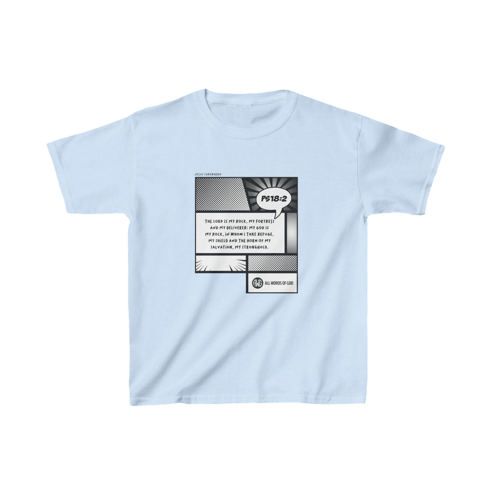 Jesus Superhero 3 - Kids Heavy Cotton™ Tee