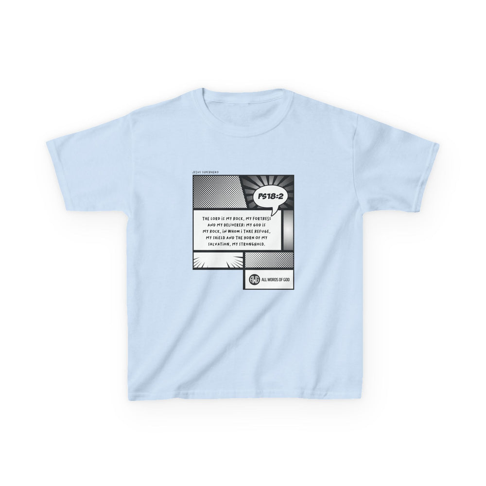 Jesus Superhero 3 - Kids Heavy Cotton™ Tee