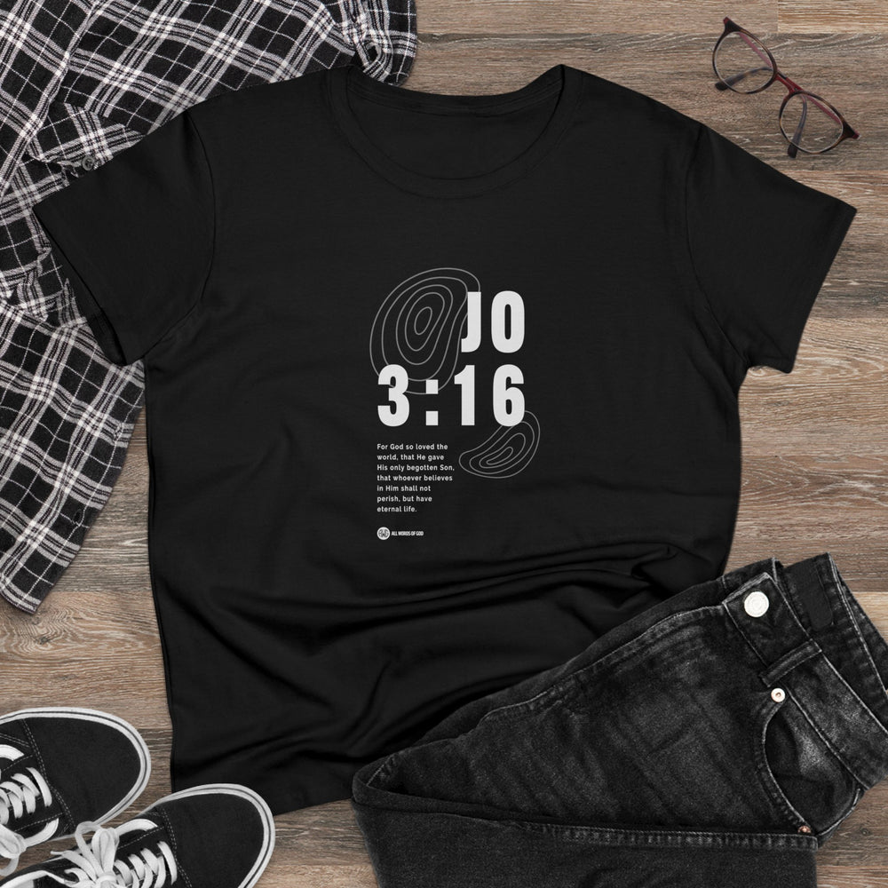 Freedom Jo 3:16 - Women's Midweight Cotton Tee