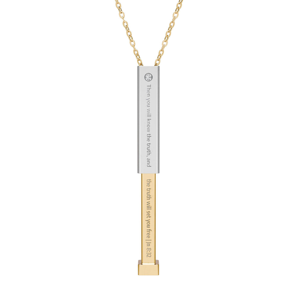 Hidden Message Necklace — John 8:32