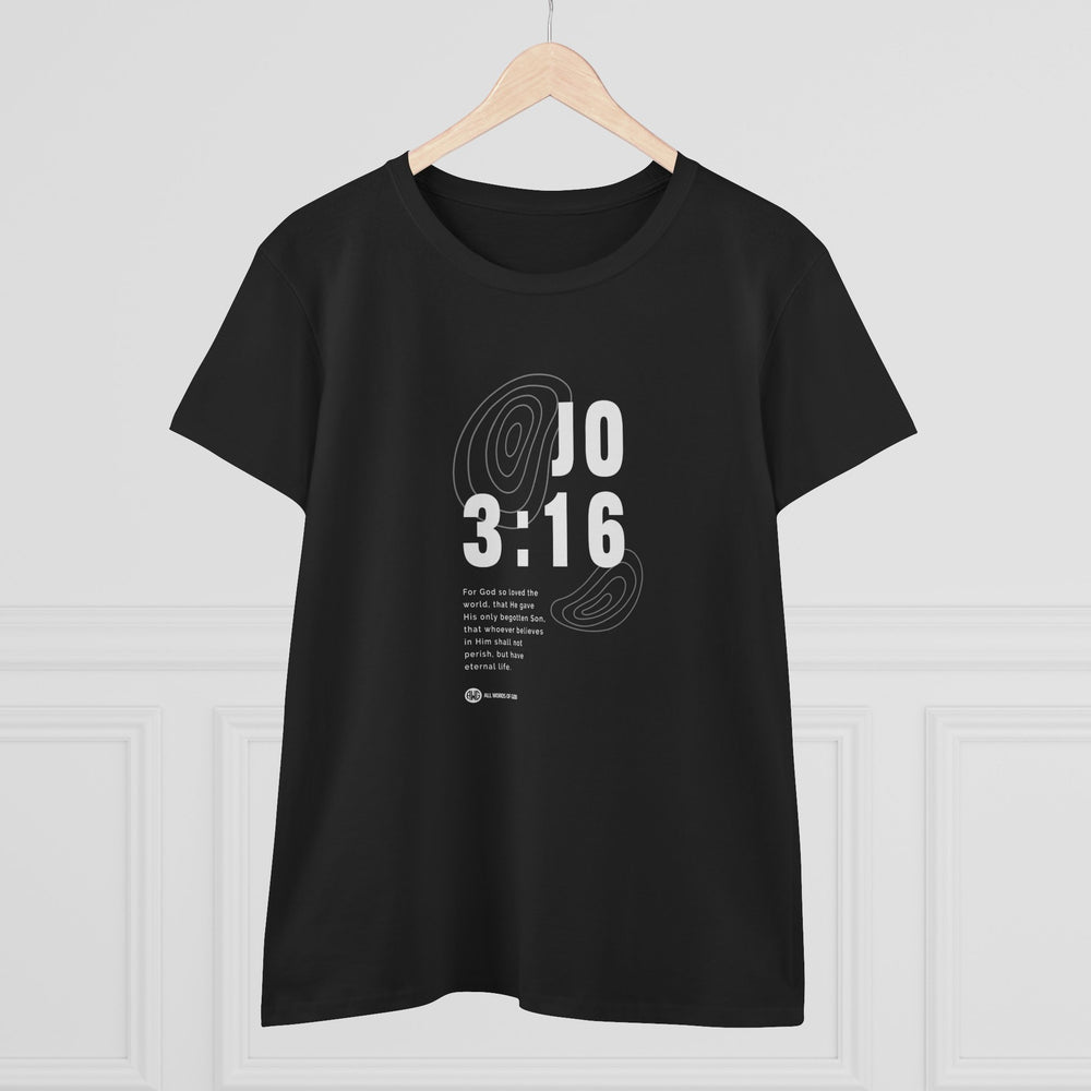 Freedom Jo 3:16 - Women's Midweight Cotton Tee
