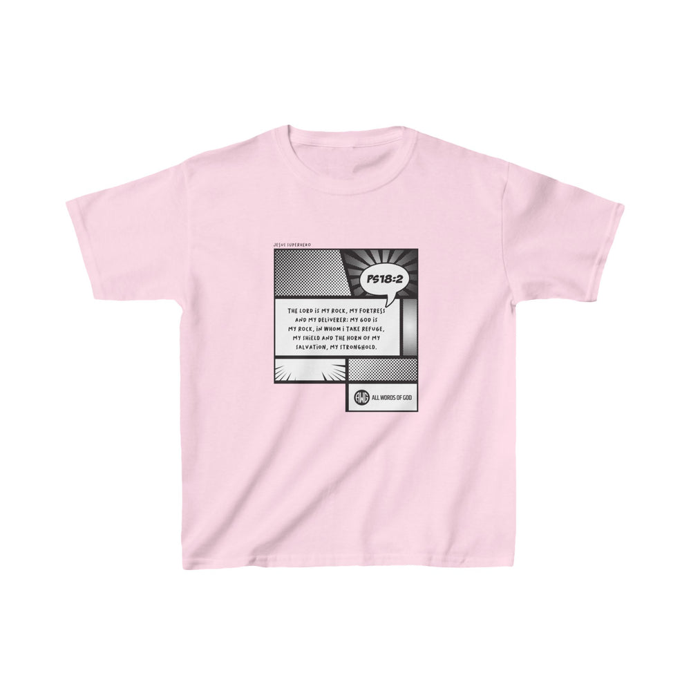 Jesus Superhero 3 - Kids Heavy Cotton™ Tee