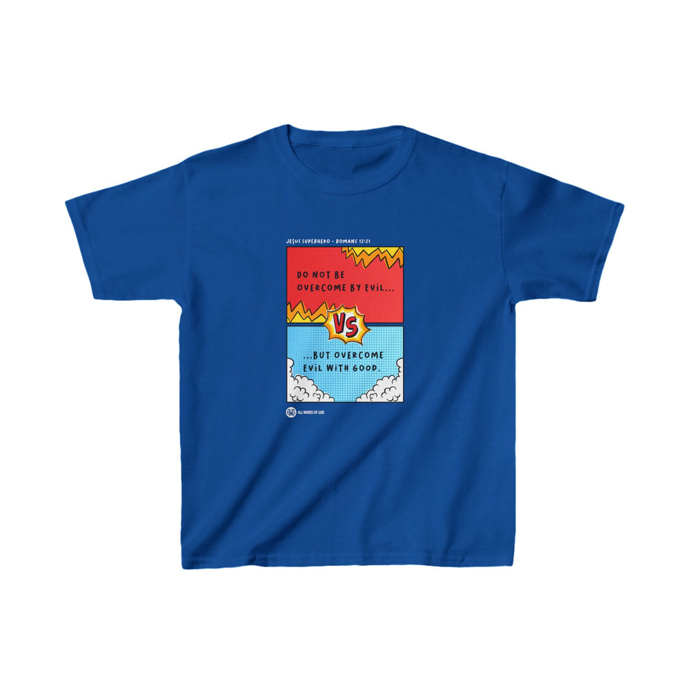 Jesus Superhero 4 - Kids Heavy Cotton™ Tee