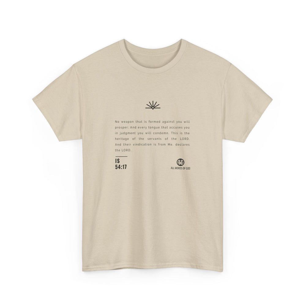 Word Is 54:17 - Unisex Heavy Cotton Tee