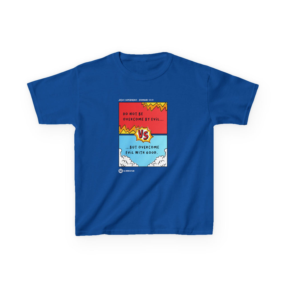 Jesus Superhero 4 - Kids Heavy Cotton™ Tee