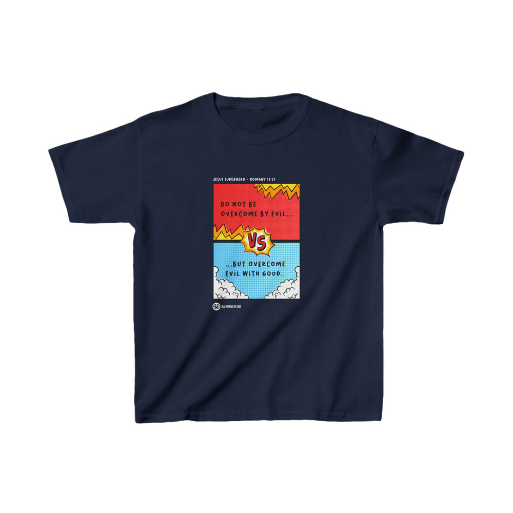 Jesus Superhero 4 - Kids Heavy Cotton™ Tee