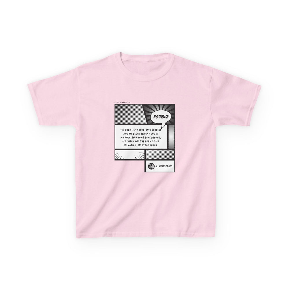 Jesus Superhero 3 - Kids Heavy Cotton™ Tee