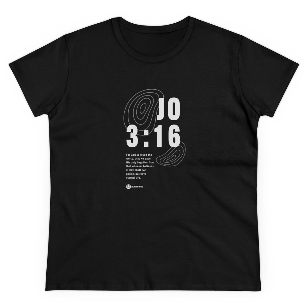 Freedom Jo 3:16 - Women's Midweight Cotton Tee