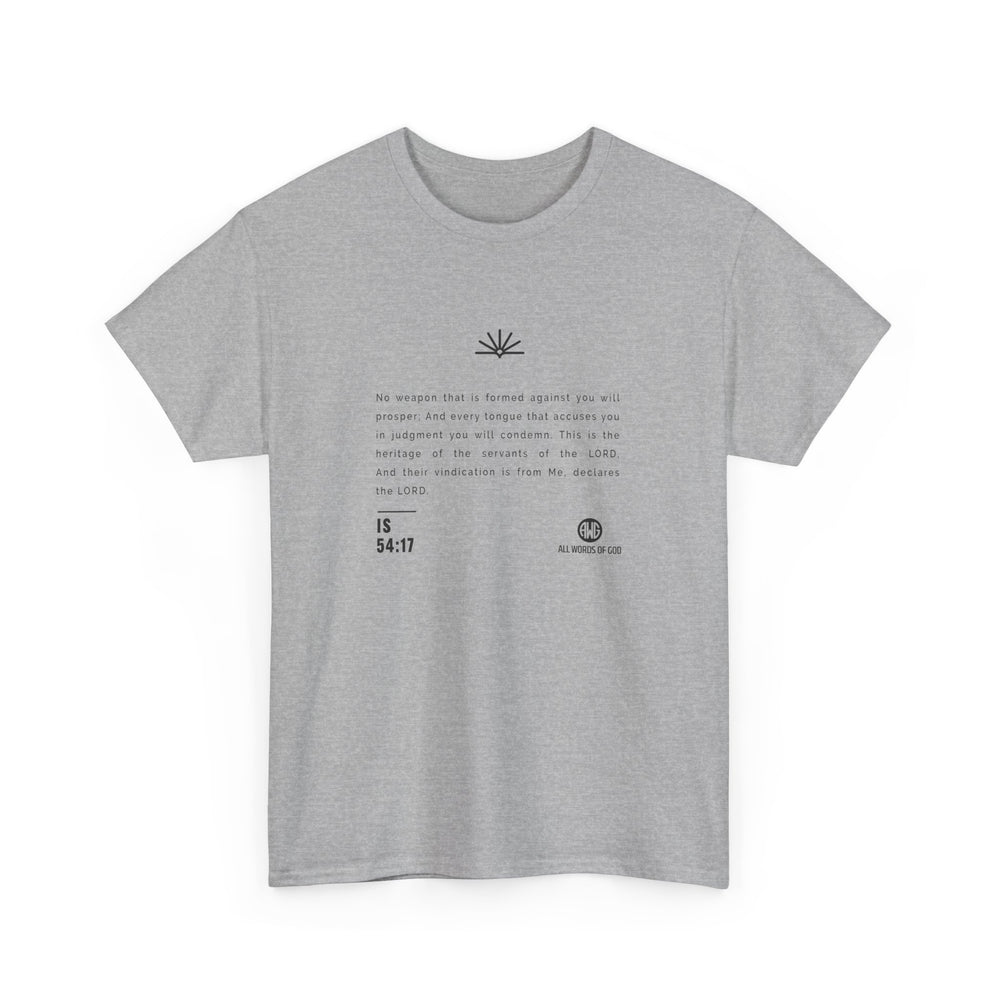 Word Is 54:17 - Unisex Heavy Cotton Tee