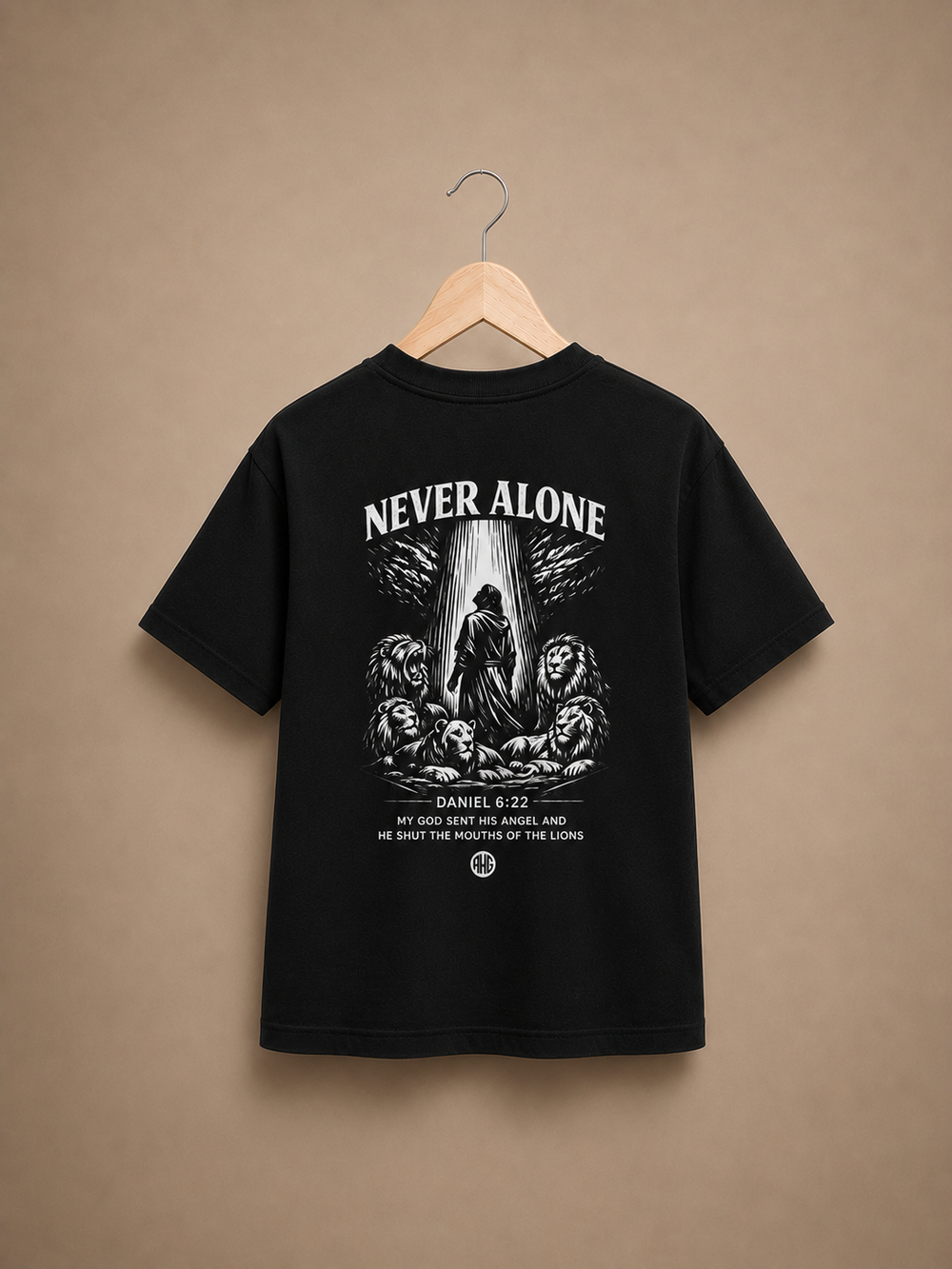 Never Alone — Safe With Him - Kids Tee