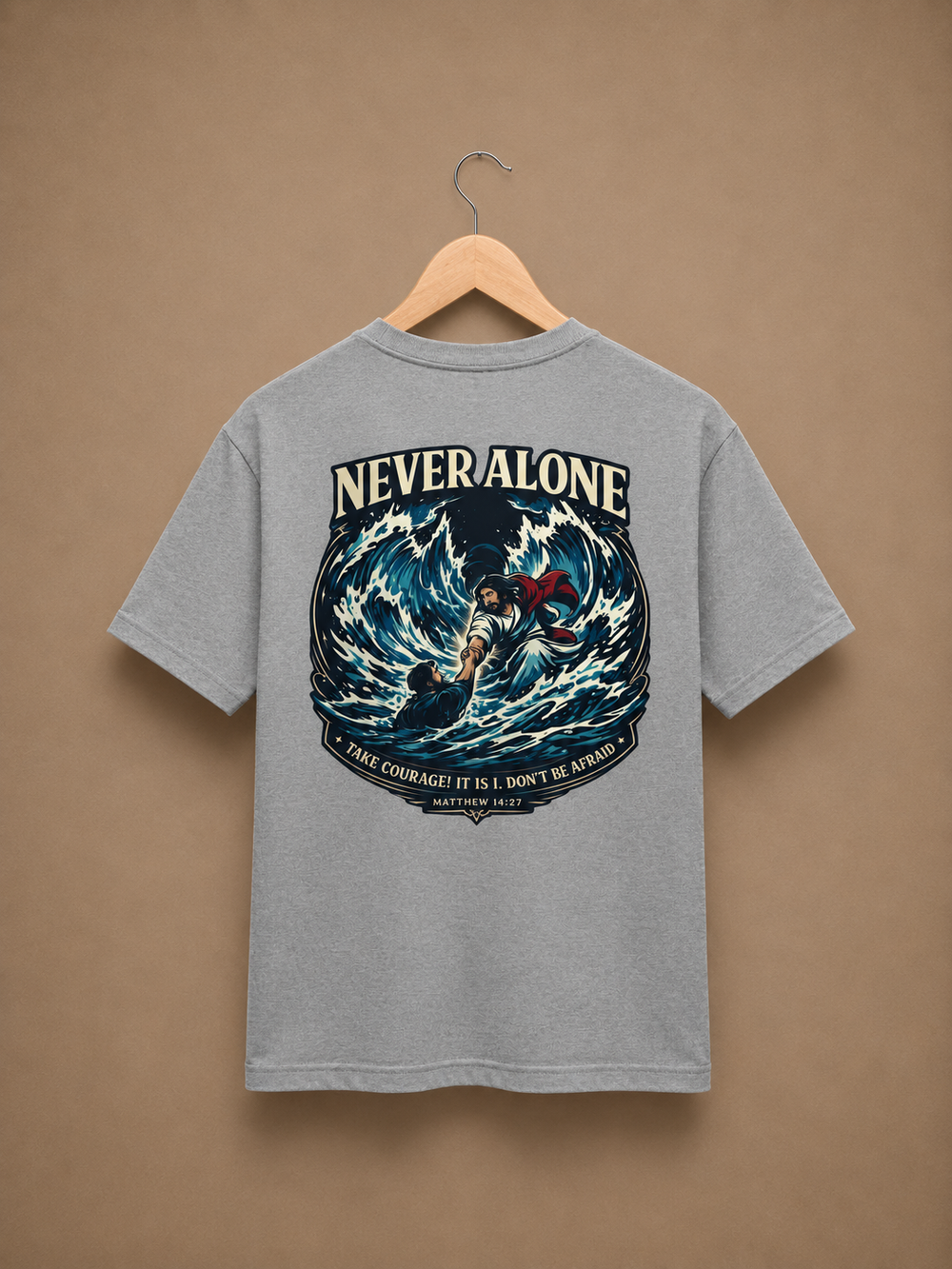 Never Alone — Hold My Hand - Kids Tee
