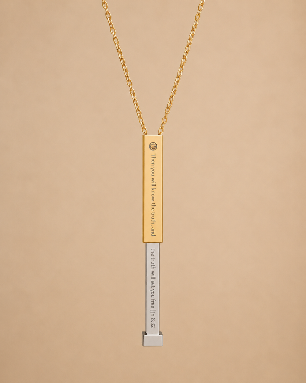 Hidden Message Necklace — John 8:32