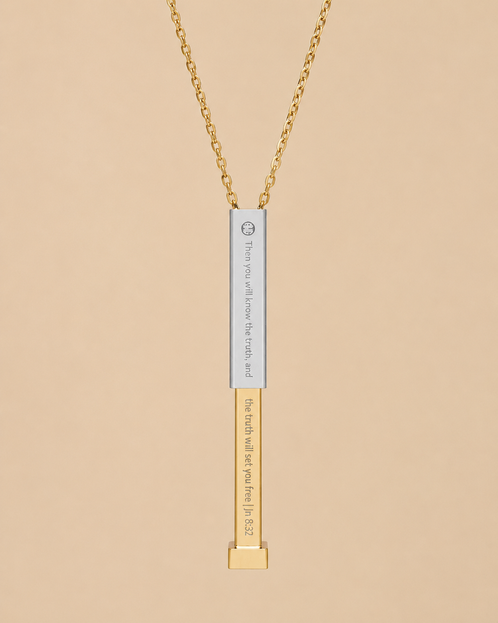 Hidden Message Necklace — John 8:32