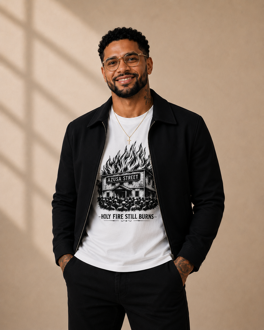 Azusa Holly Fire Tee - Man Tee